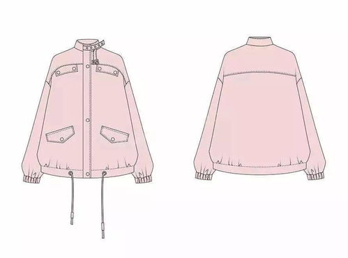 服裝款式圖正背面繪制步驟詳解 輔料制造視角